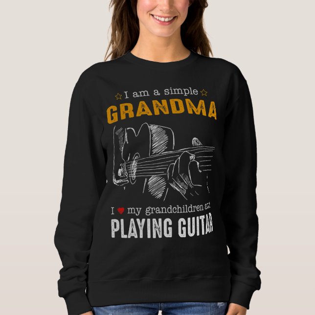 Sweatshirt Je Suis Simple Grand-Mère J'Aime Mes Petits-Enfant (Devant)