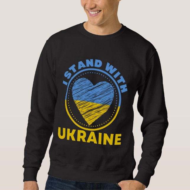 SWEATSHIRT JE SUIS SOLIDAIRE DE L'UKRAINE - SOUTIEN (Devant)