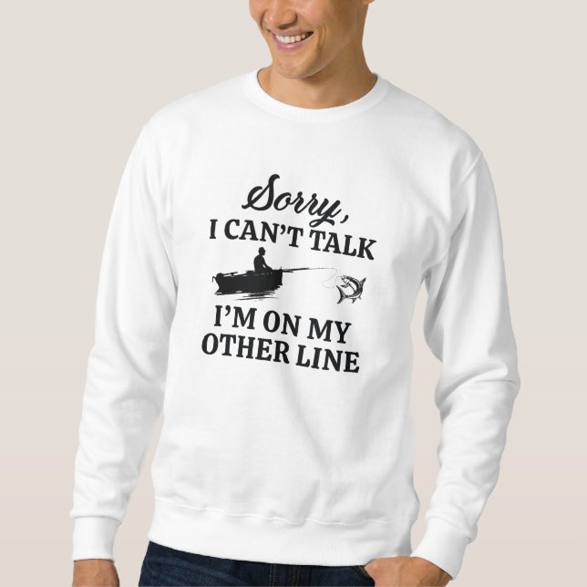 Sweatshirt Je suis sur mon autre ligne (Devant)