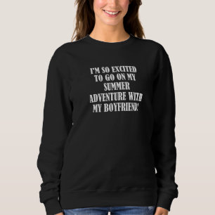 Sweatshirt Je suis tellement enthousiaste d'aller à mon avent
