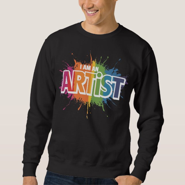 Sweatshirt Je suis un artiste (Devant)