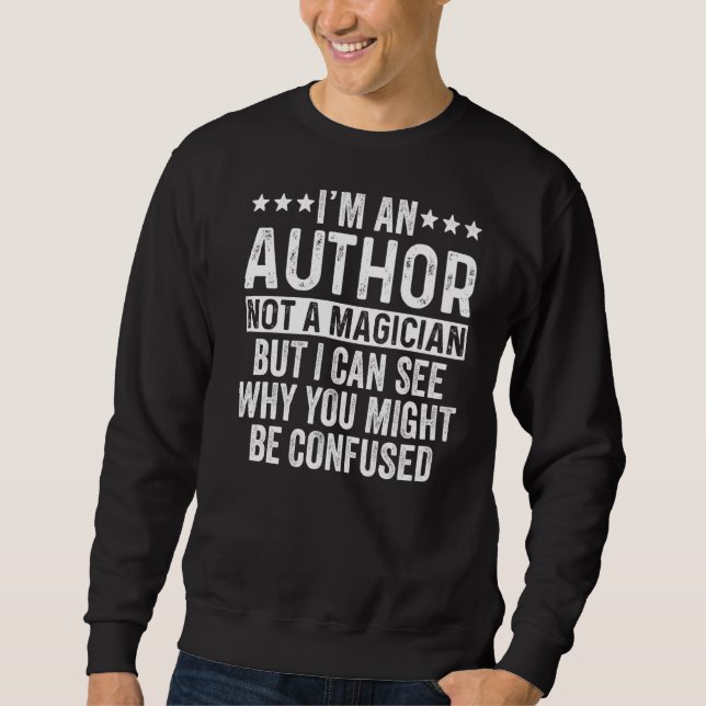 Sweatshirt Je suis un auteur et non un auteur (Devant)
