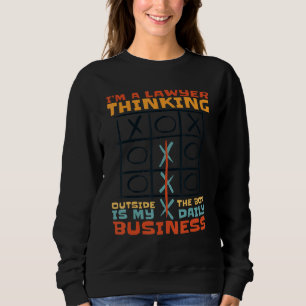 Sweatshirt Je suis un avocat qui pense hors des sentiers batt