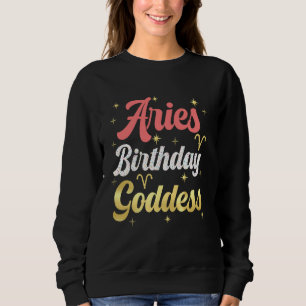 Sweatshirt Je Suis Un Bélier Anniversaire Déesse Bélier Fille
