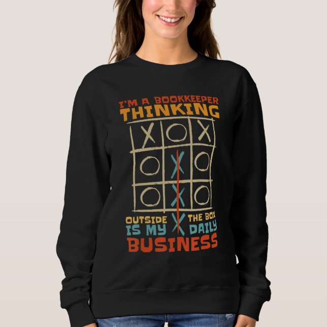 Sweatshirt Je suis un comptable qui pense hors des sentiers b (Devant)
