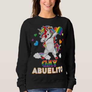 Sweatshirt Je suis un fier Lgbt Gay Abuelito Fierté Dabbing U