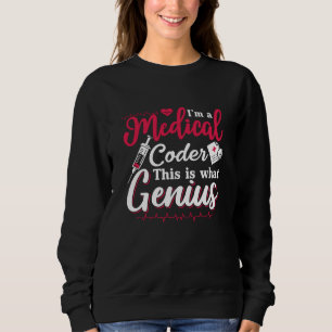 Sweatshirt Je suis un programmeur de codage Médicale