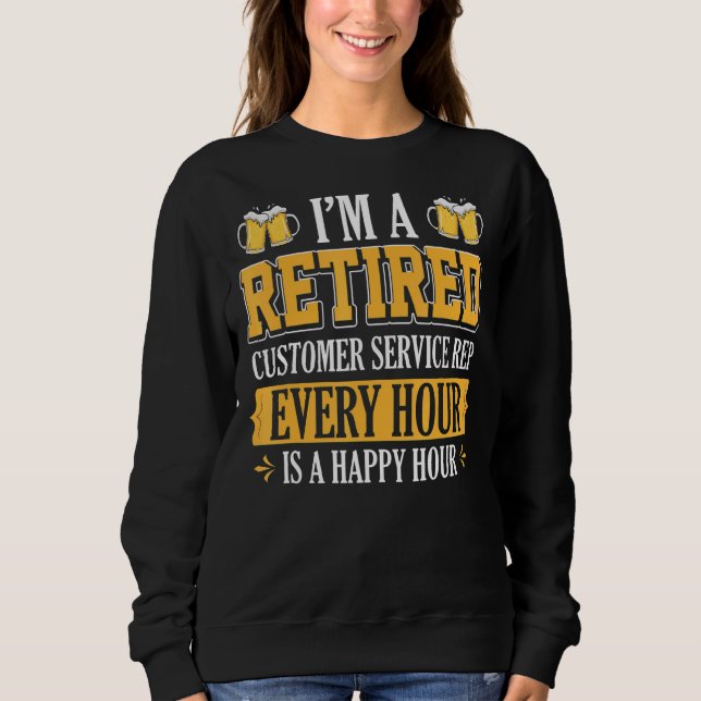 Sweatshirt Je suis un représentant du service à la clientèle  (Devant)