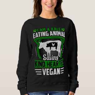 Sweatshirt Je suis un Vega au grand cœur qui mange du chou ka