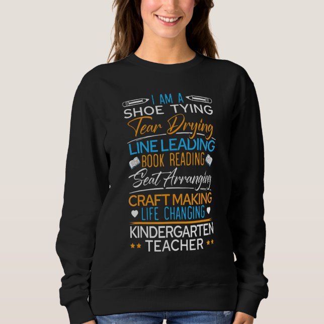 Sweatshirt Je Suis Une Chaussure Tying Life Changer Enseignan (Devant)