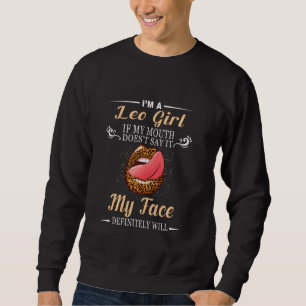 Sweatshirt Je Suis Une Femme Léonard Astrologie Léopard Symbo