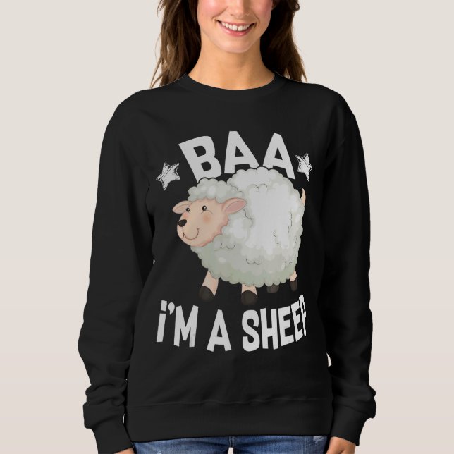 Sweatshirt Je suis Une ferme d'agneaux à moutons Animaux d'él (Devant)