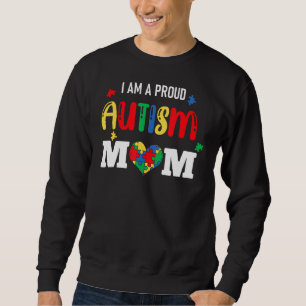 Sweatshirt Je suis une fière autisme maman maman maman maman