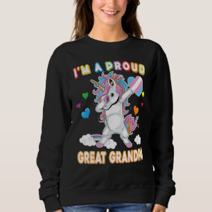 Sweatshirt Je suis une fière transgenre grand grand-père Lgbt
