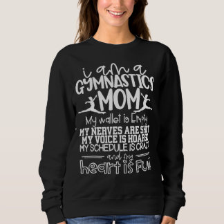 Sweatshirt Je suis une Gymnastique Maman Chemise Mon Portefeu