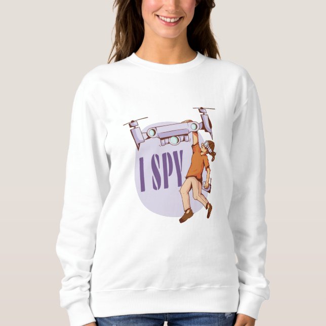 Sweatshirt Je suis une taupe pour les pilotes de drones et le (Devant)