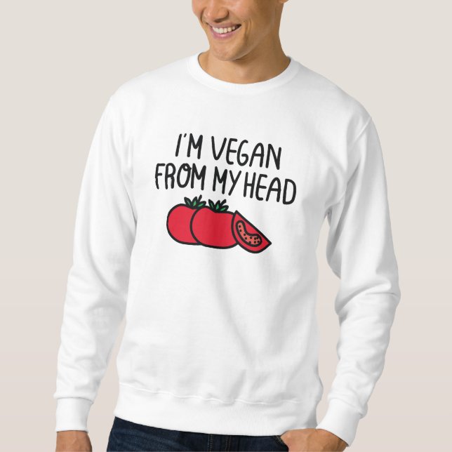 Sweatshirt Je suis végane (Devant)
