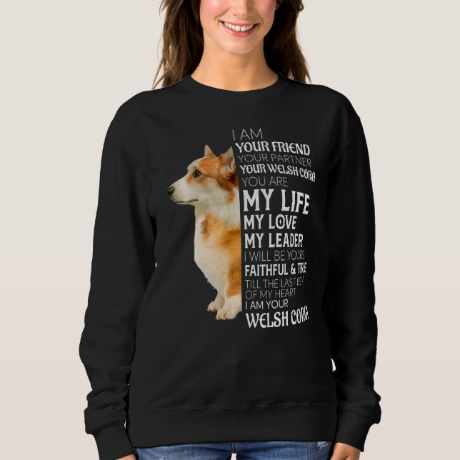 Sweatshirt Je Suis Votre Ami Votre Partenaire Votre Chien Gal (Devant)
