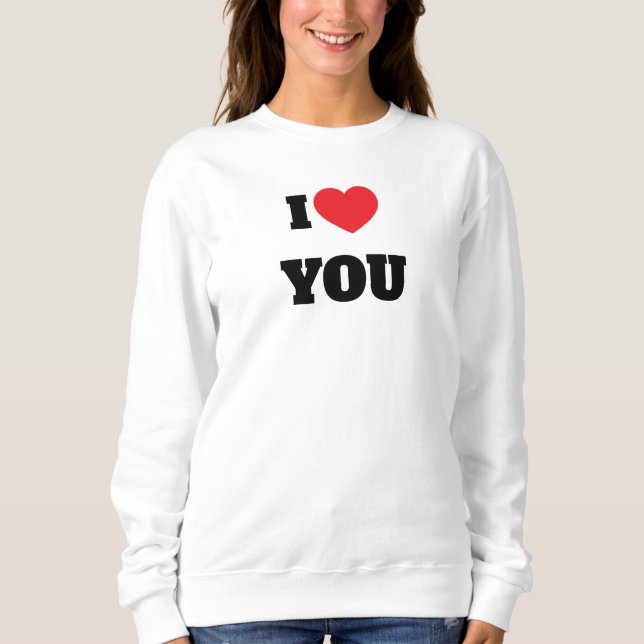 Sweatshirt Je t'aime (Devant)