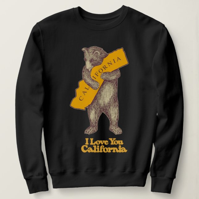 Sweatshirt Je T'Aime Californie (Design devant)