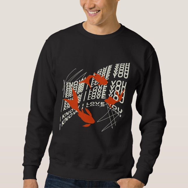 Sweatshirt Je T'Aime Poisson (Devant)