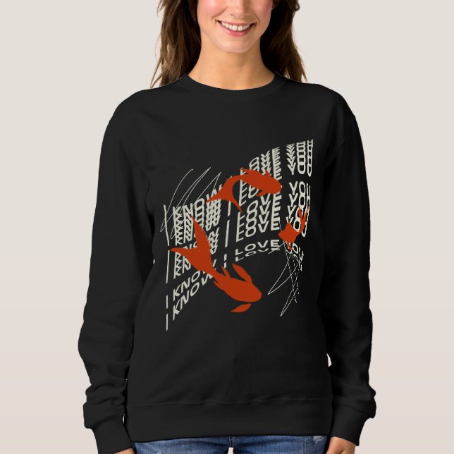 Sweatshirt Je T'Aime Poisson (Devant)