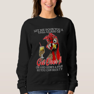 Sweatshirt Je Te Verse Un Grand Verre D'Obtenir Au-Dessus Du 