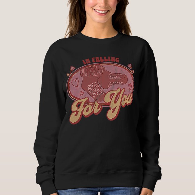 Sweatshirt Je Tombe Pour Vous Infirmière Valentines Jour (Devant)