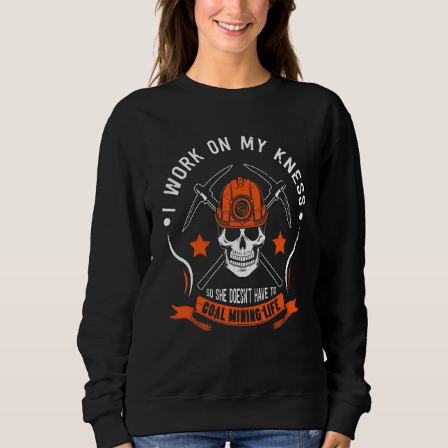 Sweatshirt Je Travaille Sur Mon Kness Pour Qu'Elle Doesnu2019 (Devant)