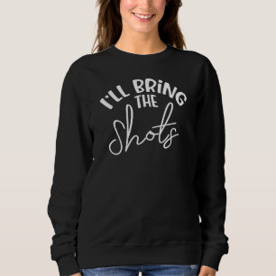 Sweatshirt Je vais apporter les chaussures mariée Bridesmaid 