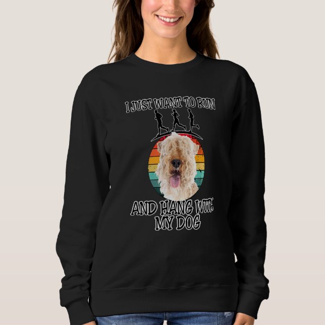 Sweatshirt Je Veux Courir Et Hang W Lakeland Terrier (Devant)