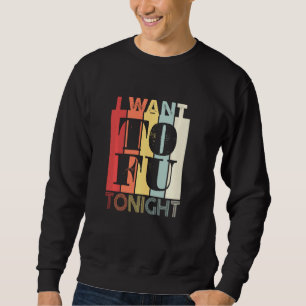 Sweatshirt Je Veux Tofu Ce Soir Vegan Vegetarian Retro