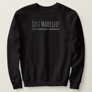 Sweatshirt Je viens de me marier à ma chérie de lycée