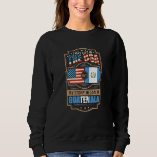 Sweatshirt Je Vis Peut-Être Aux Etats-Unis Mais Mon Histoire