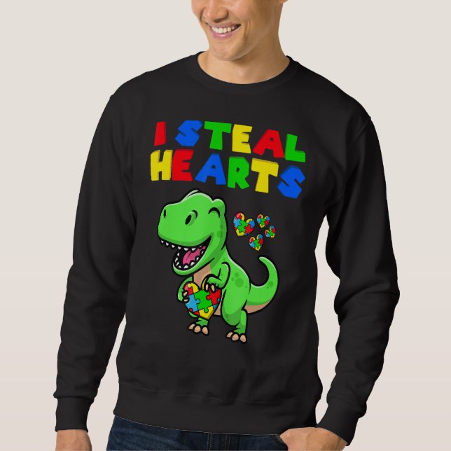 Sweatshirt Je Voler Coeurs Sensibilisation sur l'autisme Puzz (Devant)