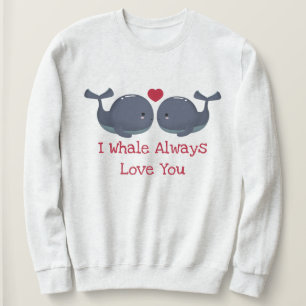 Sweatshirt Je Vous Aime Toujours En Baleine