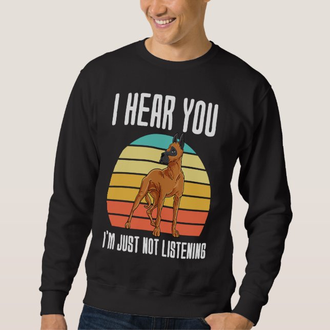 Sweatshirt Je vous entends, je ne fais que ne pas écouter  1 (Devant)