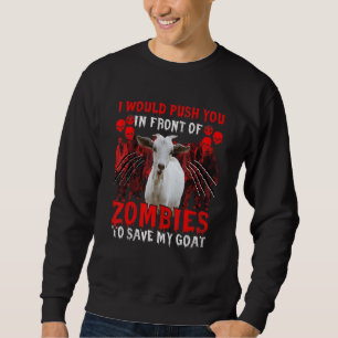Sweatshirt Je Vous Poussais Devant Les Zombies Pour Sauver Mo