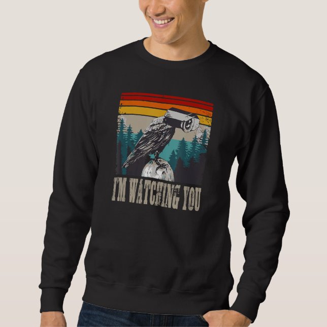 Sweatshirt Je vous regarde Les pigeons ne sont pas réels S'il (Devant)
