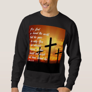 SWEATSHIRT JEAN 3:16 VERSET DE LA BIBLE TENDANCE CADEAU CHRÉT