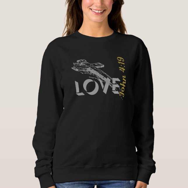 Sweatshirt Jean 4:19 Chrétien T-shirt "AMOUR" (Devant)