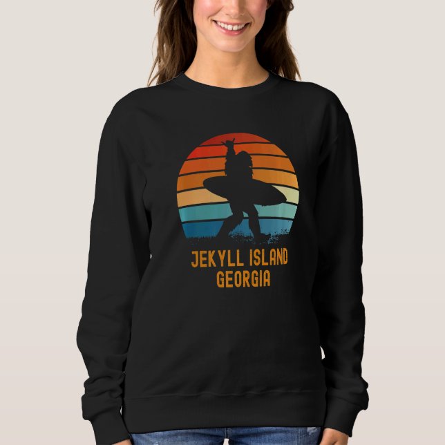 Sweatshirt Jekyll Island Georgia Sasquatch Souvenir (Devant)