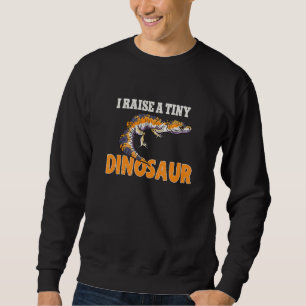 Sweatshirt J'élève des dinosaures minuscules   Humour Gecko l
