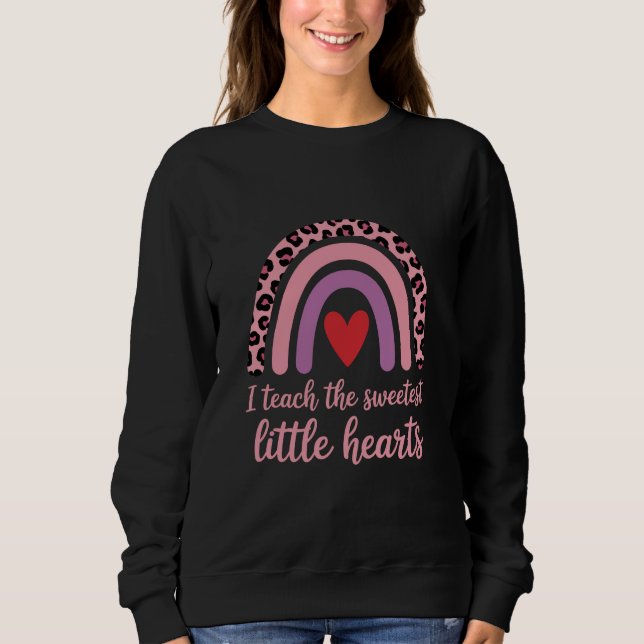 Sweatshirt J'enseigne aux cœurs les plus doux Professeur de l (Devant)