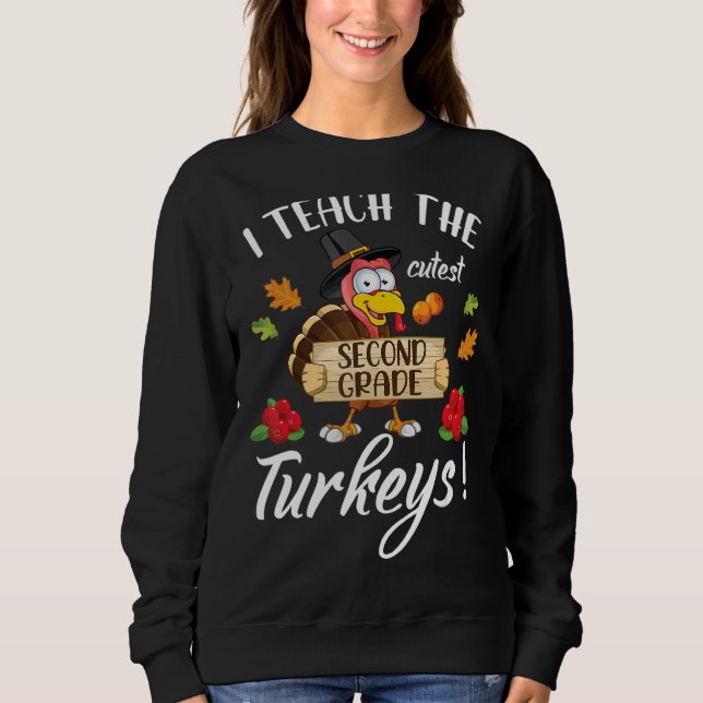 Sweatshirt J'Enseigne Les Turclés De Deuxième Année Les Plus  (Devant)