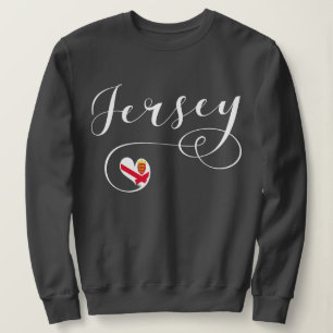 Sweatshirt Jersey Flag Heart, Îles Anglo-Normandes