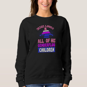 Sweatshirt Jésus Aime Tous Ses Enfants Genderfluides Christ