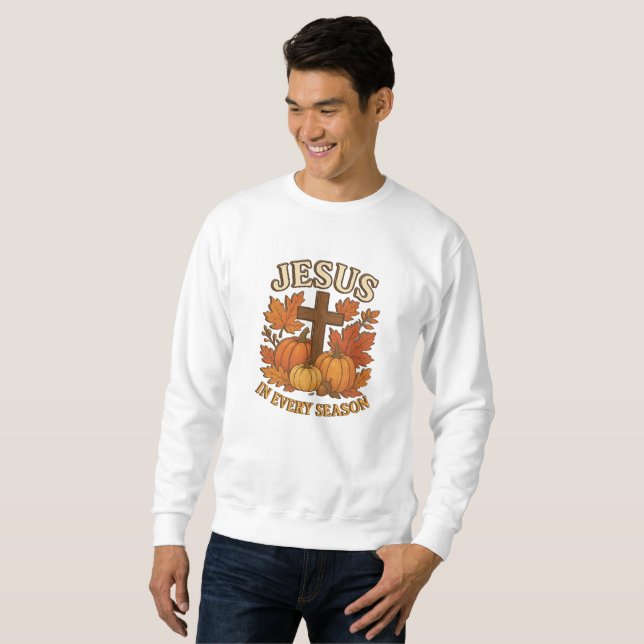Sweatshirt Jésus - Automne - Chrétien (Devant entier)