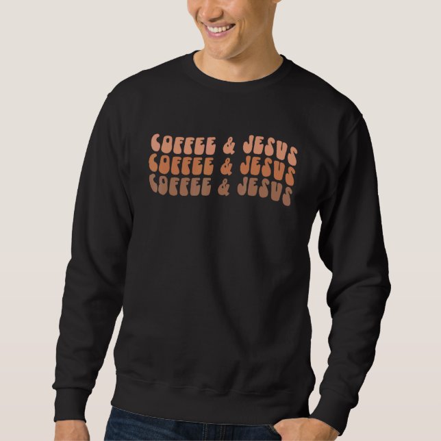 Sweatshirt Jésus Café Et Café Christian Reliant (Devant)