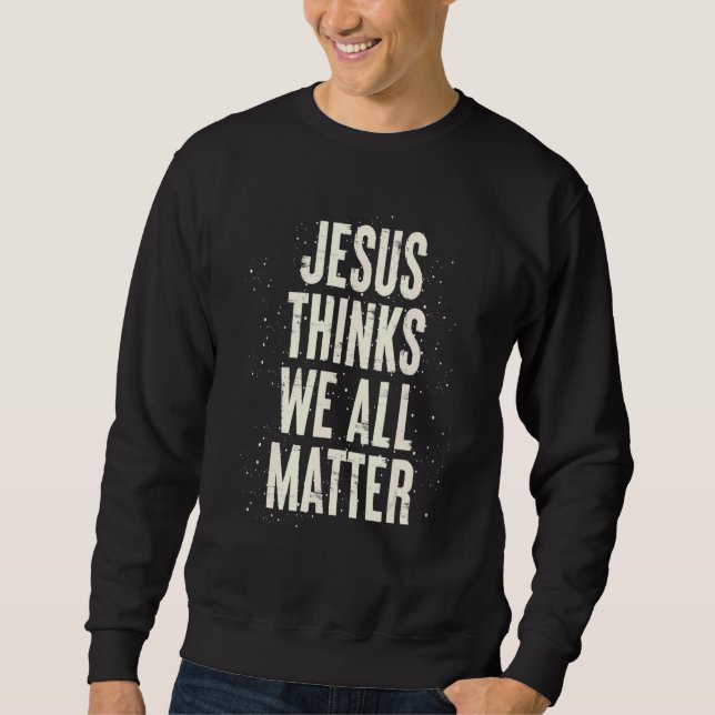 Sweatshirt Jésus Christ Dévot Amérique chrétienne christianis (Devant)